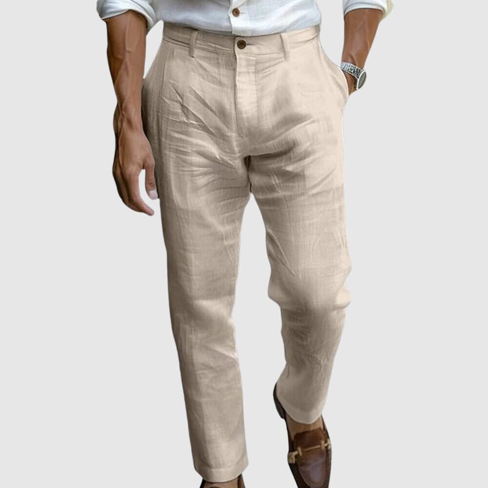 Men's Relaxed Tailored Lightweight Holiday Trousers