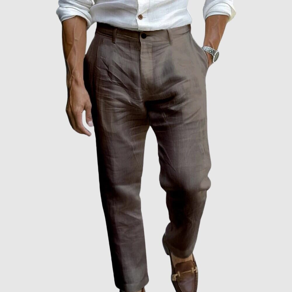 Men's Relaxed Tailored Lightweight Holiday Trousers