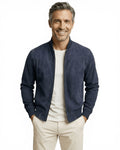 Men's Slim-Fit Suede Blouson Jacket