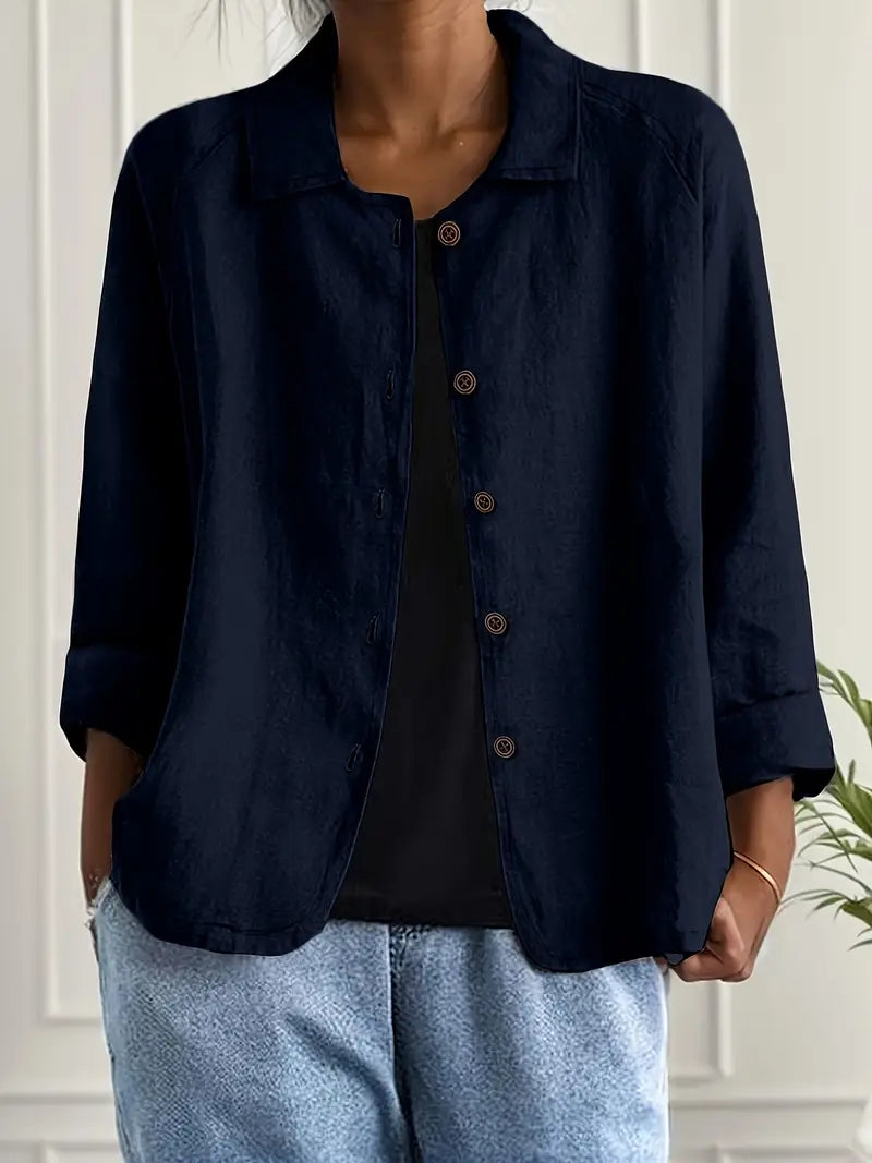 Women's Relaxed Lightweight Button-Through Jacket