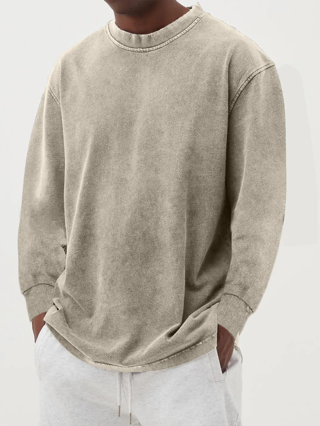 Men's Relaxed Drop Shoulder Knit Pullover