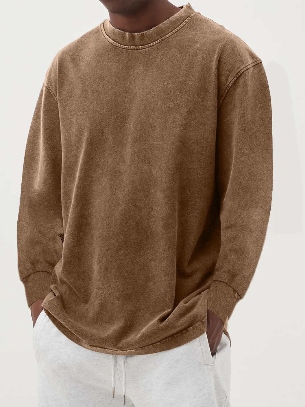 Men's Relaxed Drop Shoulder Knit Pullover