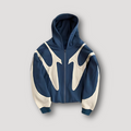 Men's Bold Print Zip-Through Hooded Top
