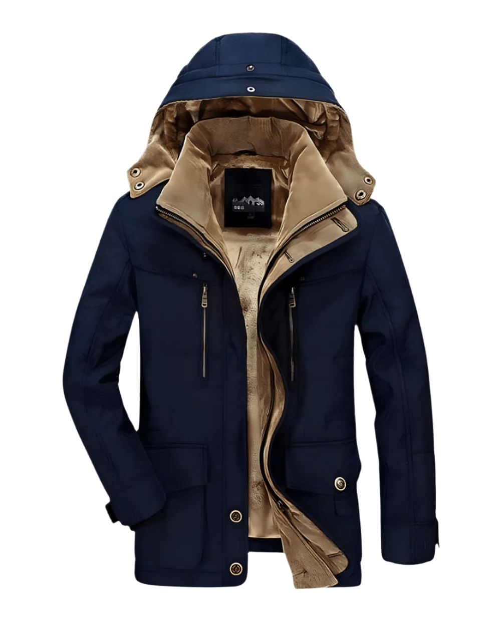 Men's Insulated Hooded Winter Overcoat