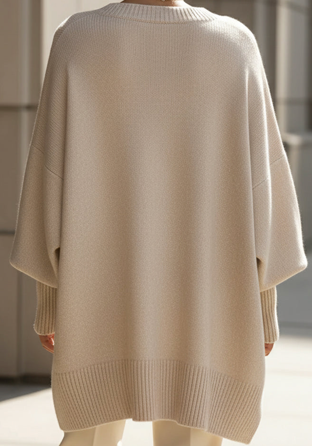 Women's Batwing Knitted Oversized Pullover