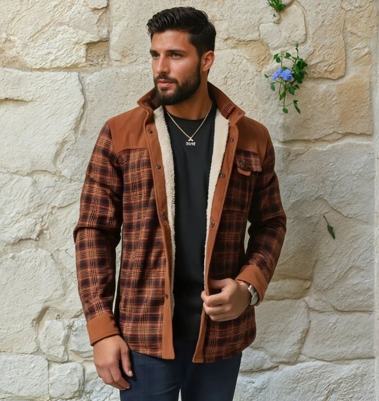 Men's Cotton Blend Borg-Lined Field Jacket