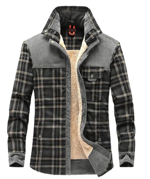 Men's Cotton Blend Borg-Lined Field Jacket