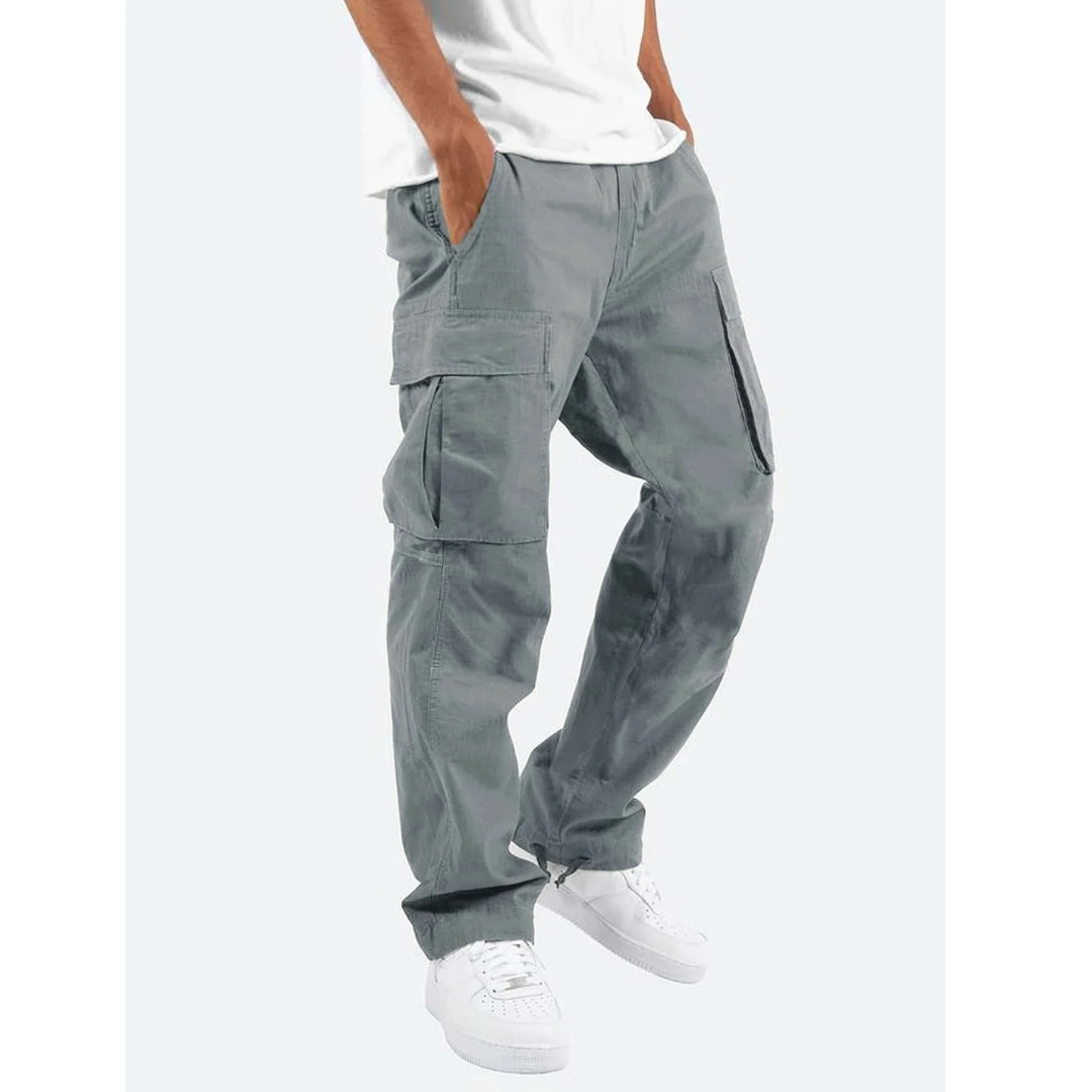 Men's Multi-Pocket Relaxed Cargo Trousers