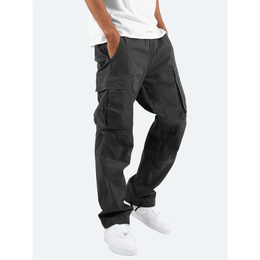 Men's Multi-Pocket Relaxed Cargo Trousers