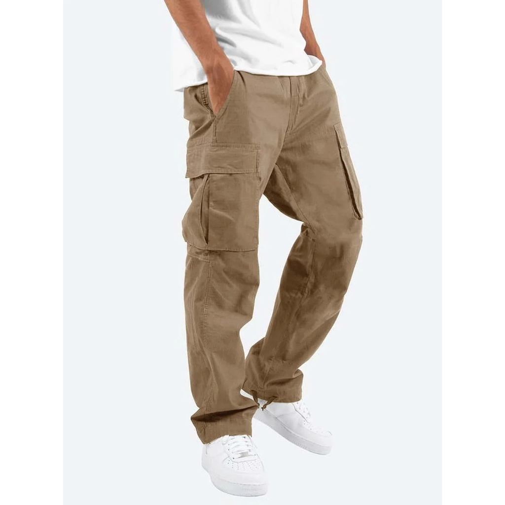Men's Multi-Pocket Relaxed Cargo Trousers