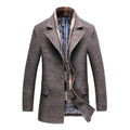 Men's Long Tailored Woollen Overcoat
