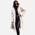 Women's Plush Longline Faux Fleece Coat