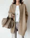 Women's Deep-Pocket Woollen Knit Cardigan