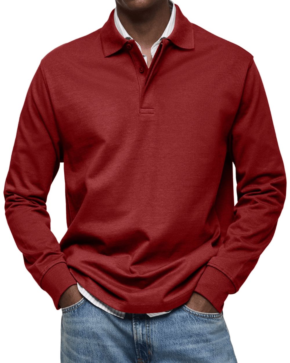 Men's Soft Knit Smart Casual Polo