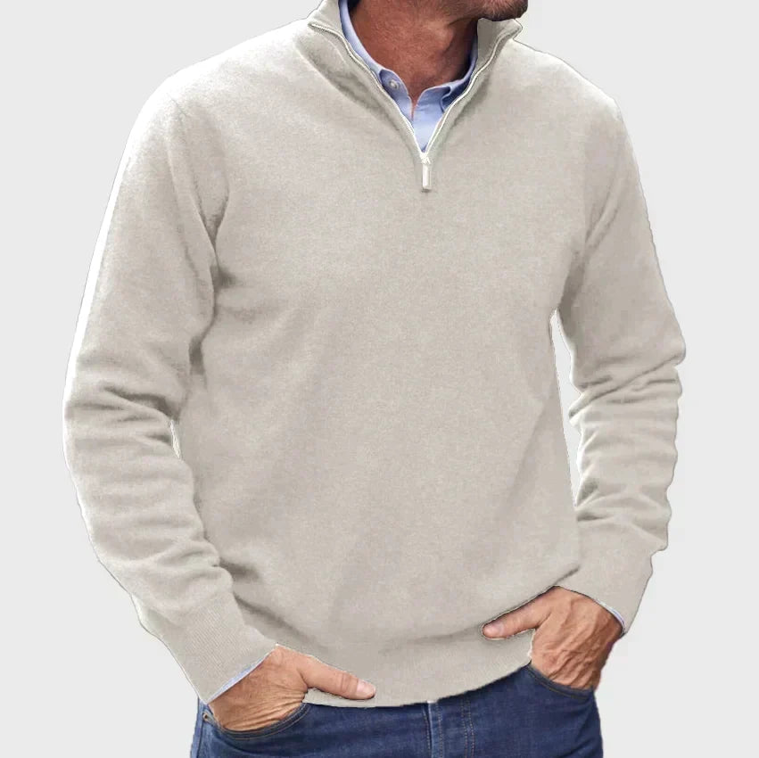 Men's Smart Quarter-Zip Knit Pullover
