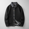 Men's Winter Collared Button-Through Knit Cardigan
