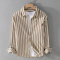 Men's Relaxed Long Sleeve Printed Summer Shirt