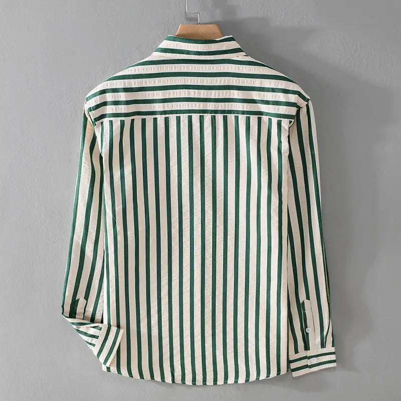 Men's Relaxed Long Sleeve Printed Summer Shirt
