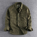 Men's Button-Up Double Pocket Overshirt