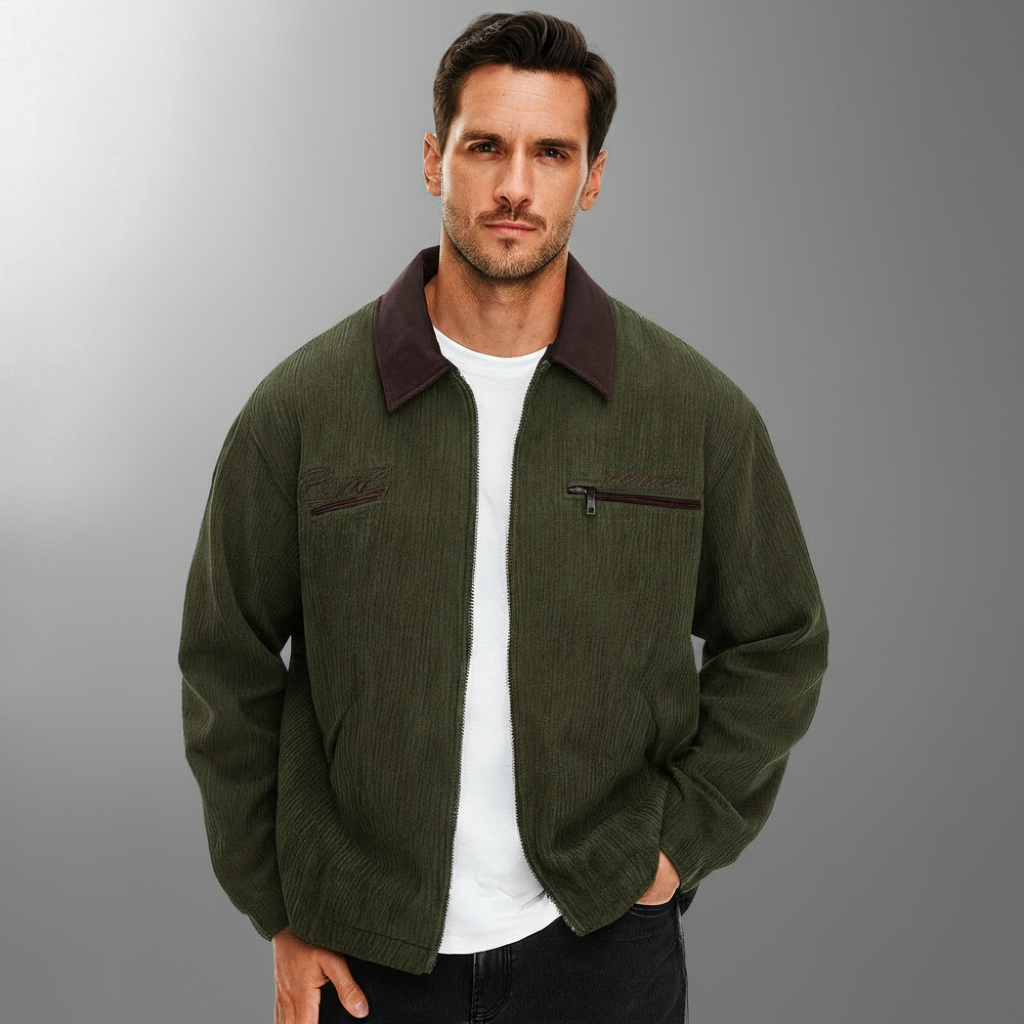 Men's Lightweight Smart Casual Zip-Through Jacket