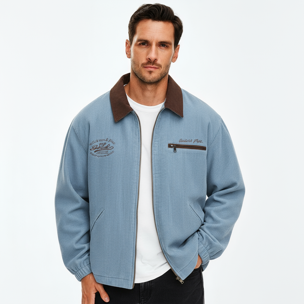 Men's Lightweight Smart Casual Zip-Through Jacket