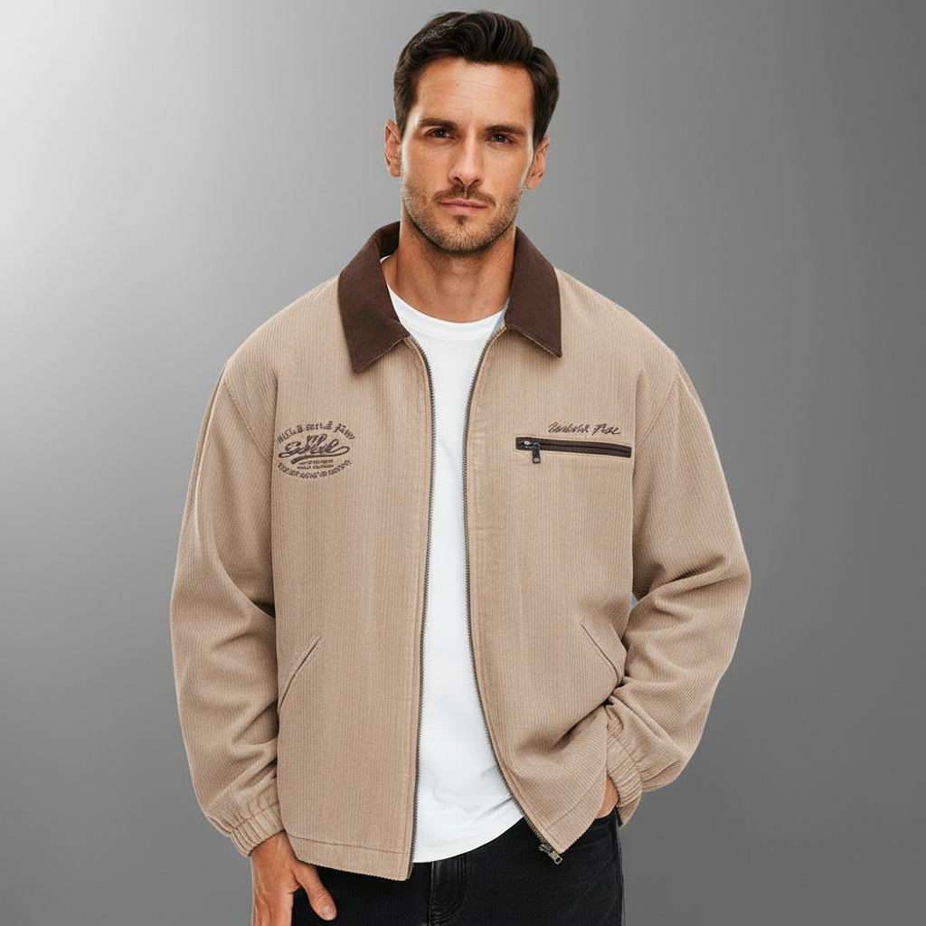 Men's Lightweight Smart Casual Zip-Through Jacket