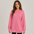 Women's Relaxed Textured Long-Sleeve Pullover