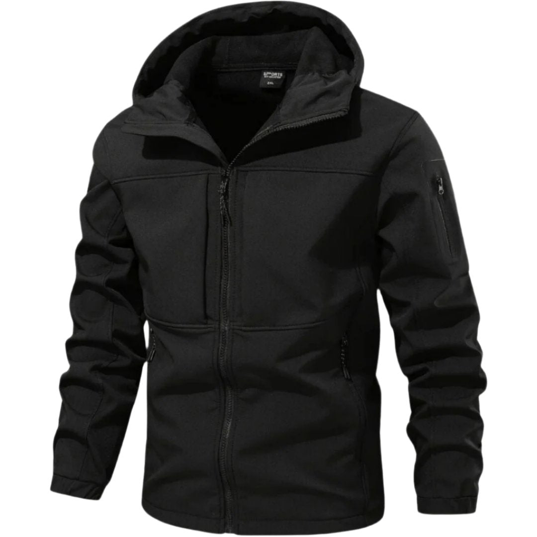 Men's Hooded Water-Repellent Softshell Jacket