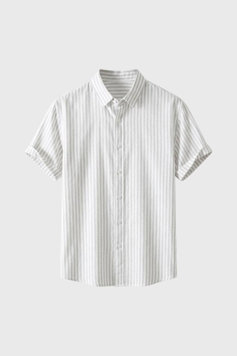 Men's Printed Button-Through Collared Shirt