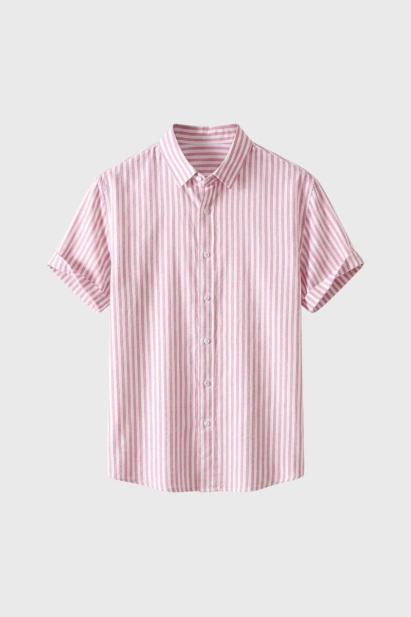 Men's Printed Button-Through Collared Shirt