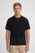 Men's Open Mesh Knit Polo