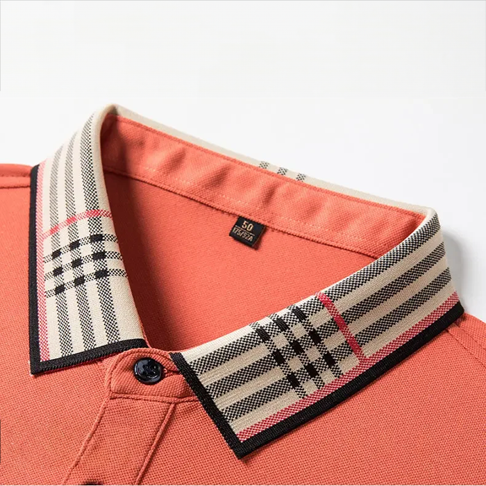 Men's Smart Contrast Collar Piqué Polo