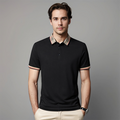 Men's Smart Contrast Collar Piqué Polo
