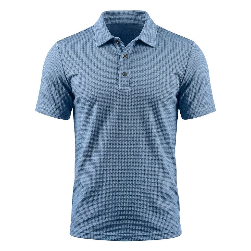 Men's Breathable Stretch Textured Polo
