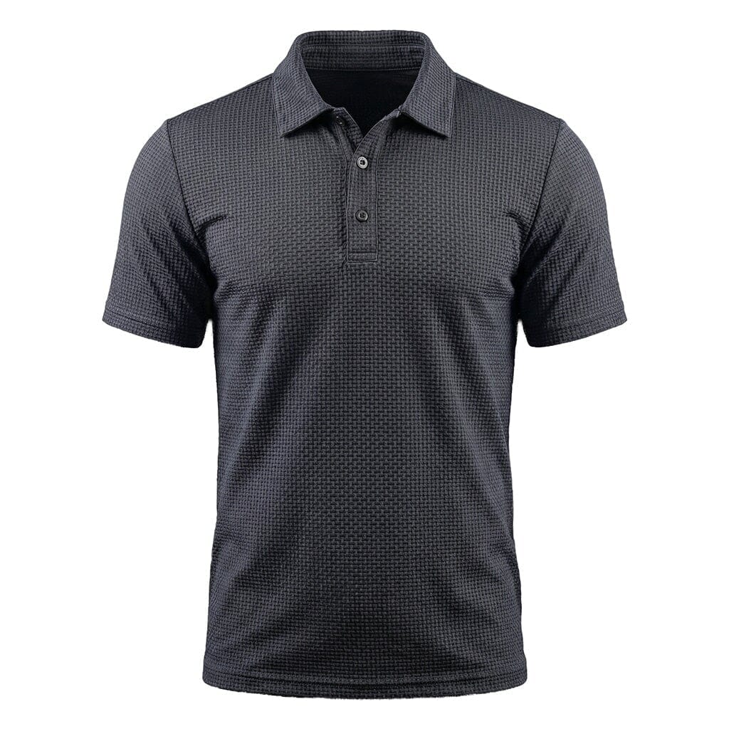Men's Breathable Stretch Textured Polo