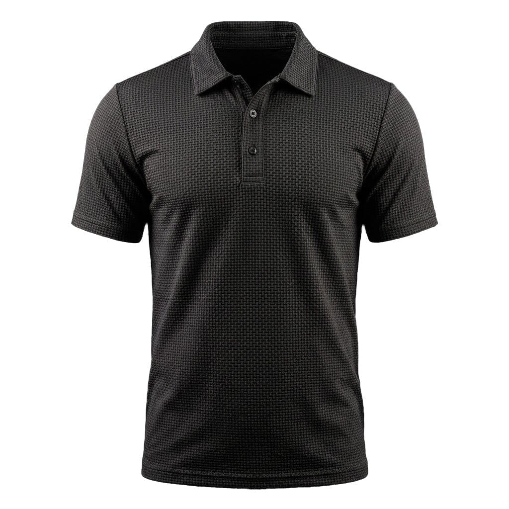 Men's Breathable Stretch Textured Polo