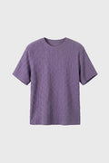 Men's Relaxed Crinkle Crew Neck T-Shirt
