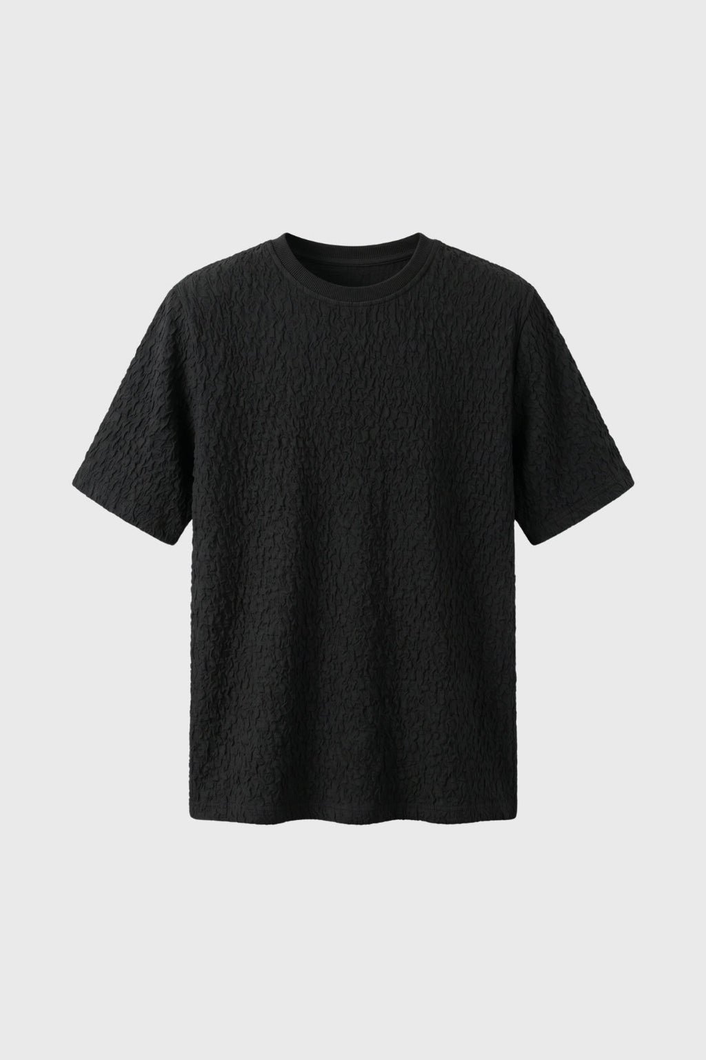 Men's Relaxed Crinkle Crew Neck T-Shirt