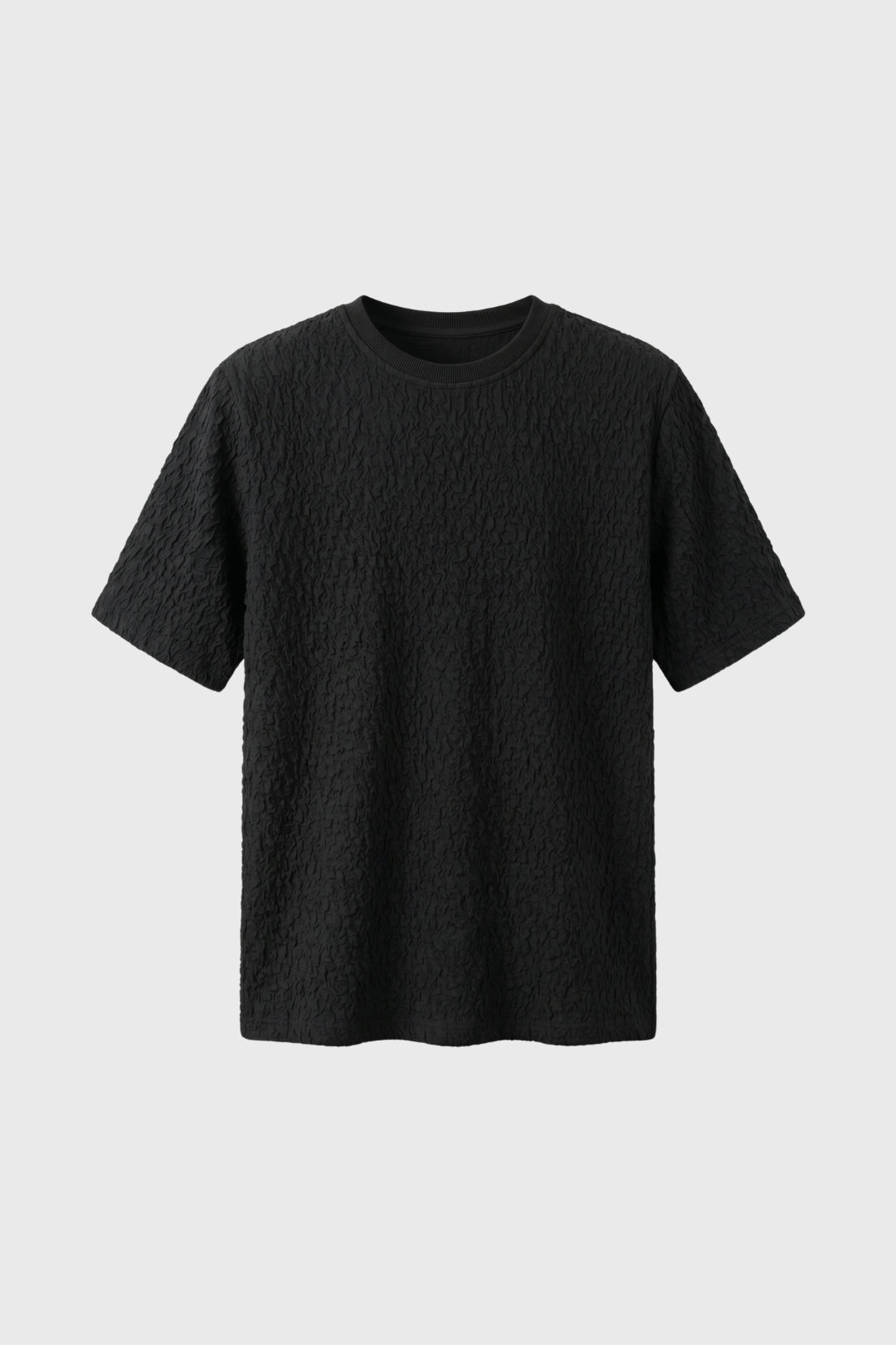 Men's Relaxed Crinkle Crew Neck T-Shirt