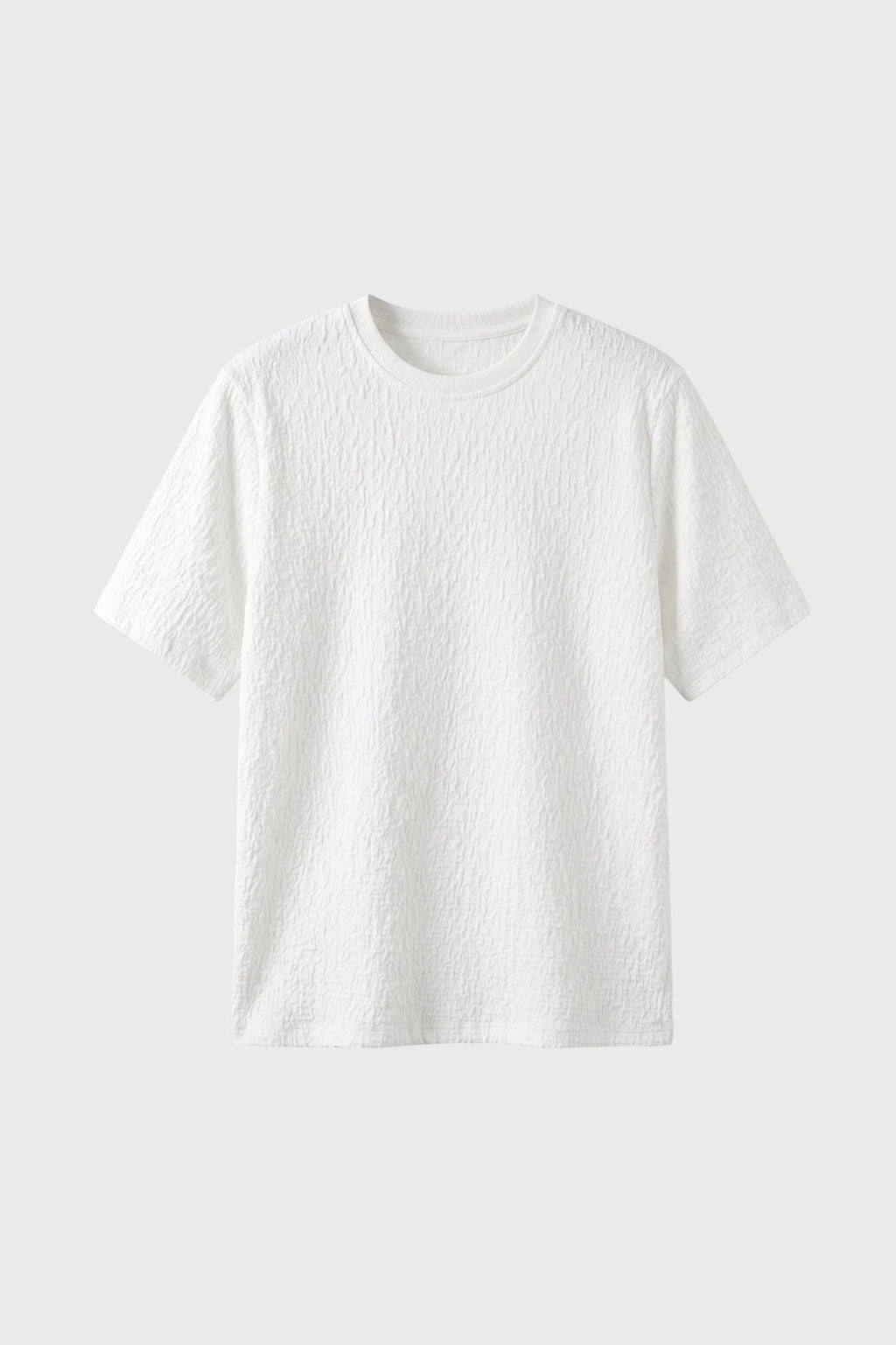 Men's Relaxed Crinkle Crew Neck T-Shirt