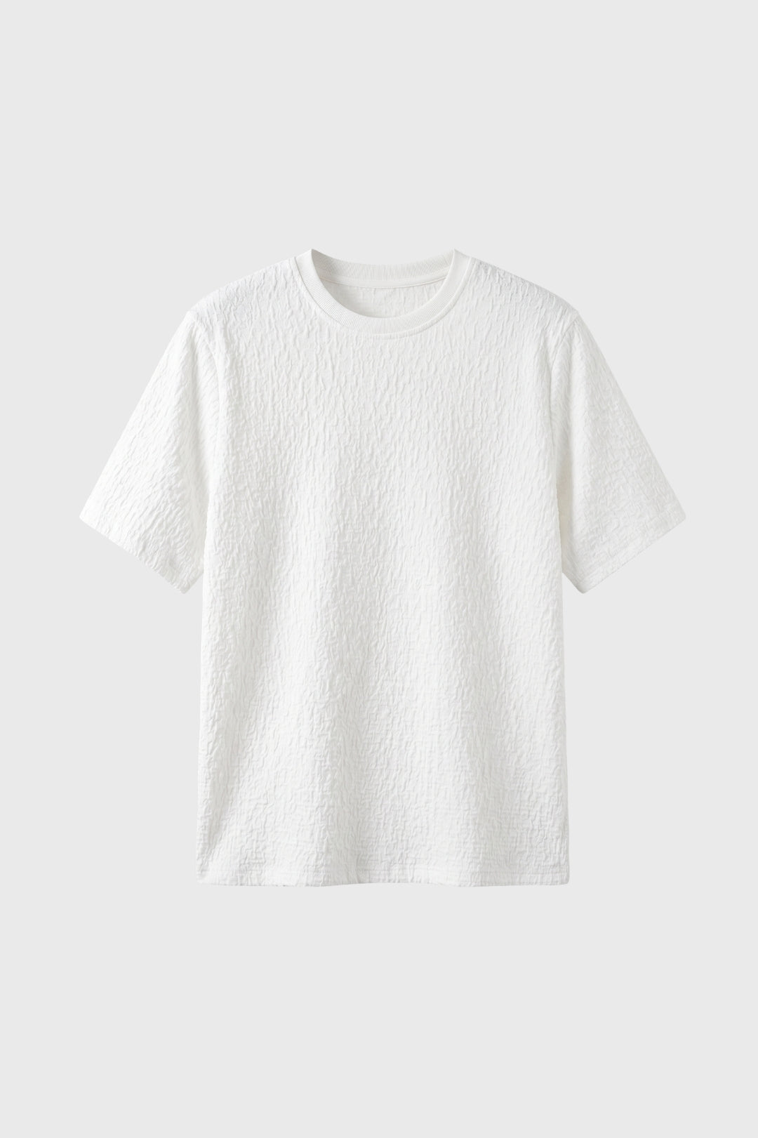 Men's Relaxed Crinkle Crew Neck T-Shirt