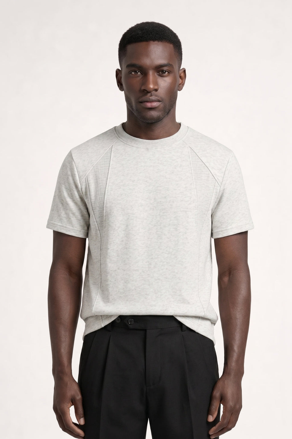 Men's Panelled Raglan Sleeve Crew Neck T-Shirt