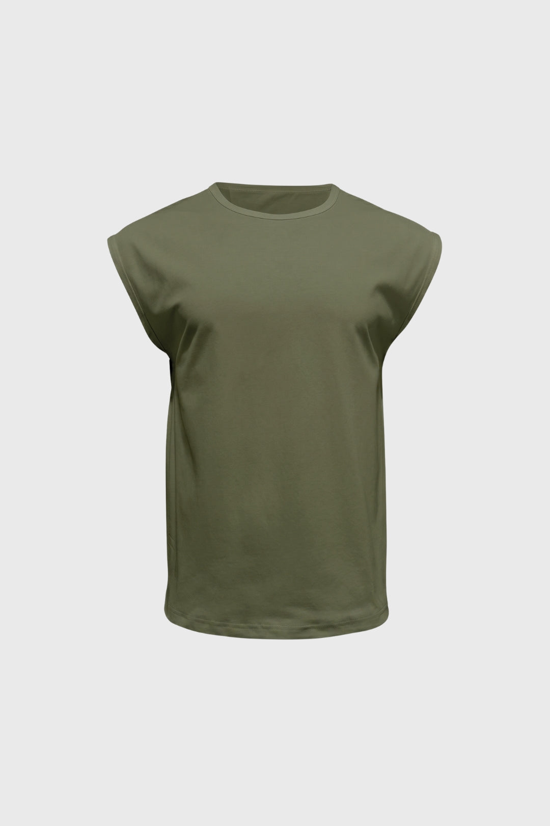 Men's Boxy Crew Neck Sleeveless Top