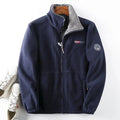 Men's High Collar Full-Zip Fleece Jacket