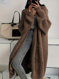 Women's Longline Oversized Knit Cardigan