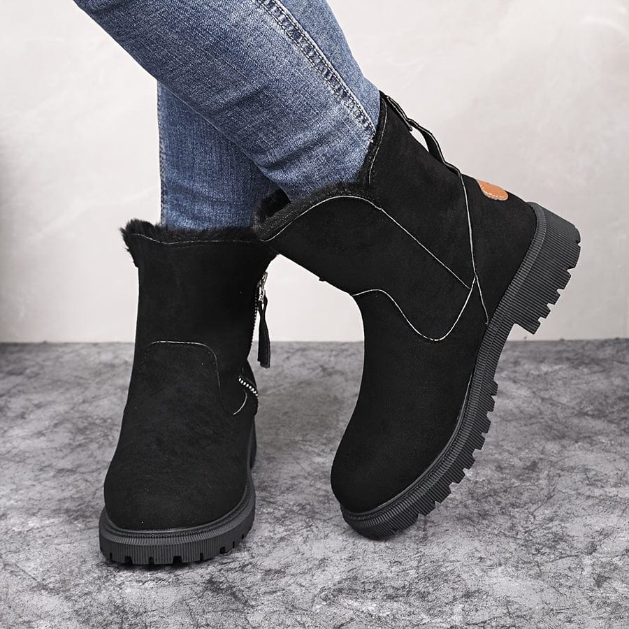 Women's Warm Fur-Lined Winter Ankle Boots
