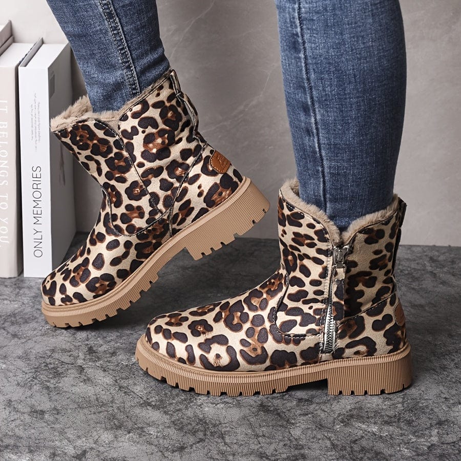 Women's Warm Fur-Lined Winter Ankle Boots