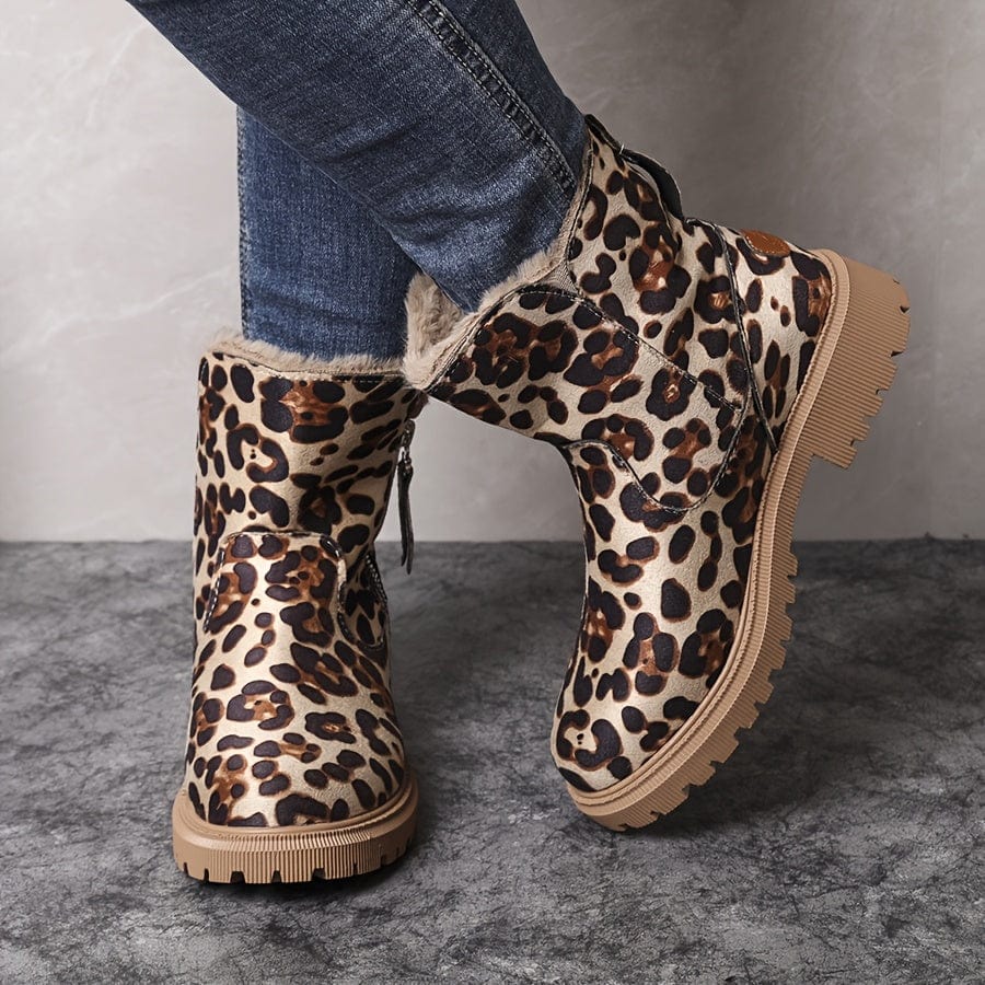 Women's Warm Fur-Lined Winter Ankle Boots