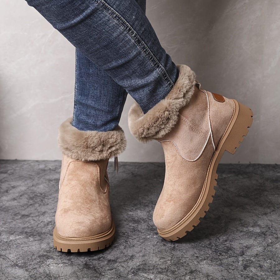 Women's Warm Fur-Lined Winter Ankle Boots