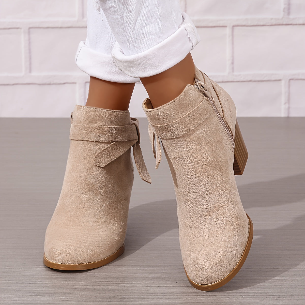 Women's Block-Heel Chelsea Ankle Boots
